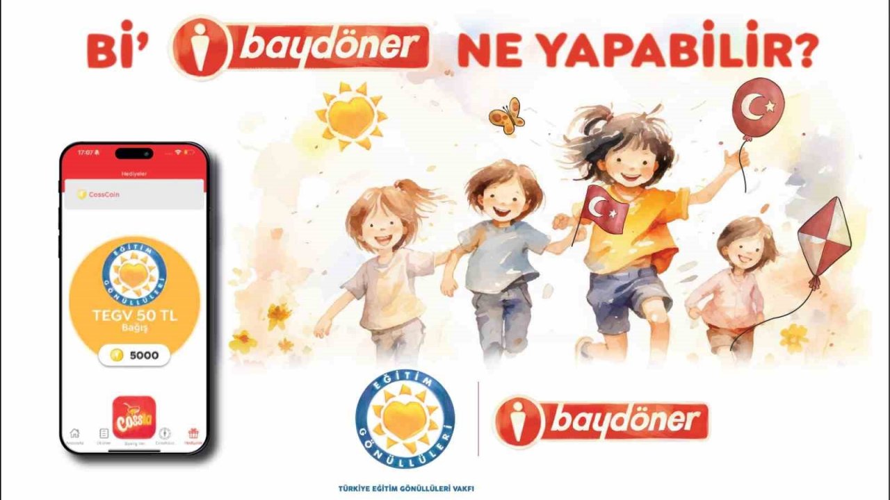 Baydöner ve Türkiye Eğitim Gönüllüleri Vakfı’ndan çocuklar için iş birliği