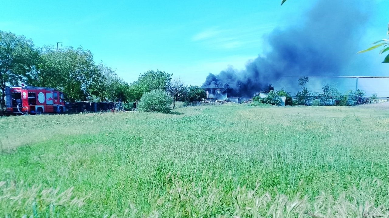 Tekirdağ’da fabrikada korkutan yangın