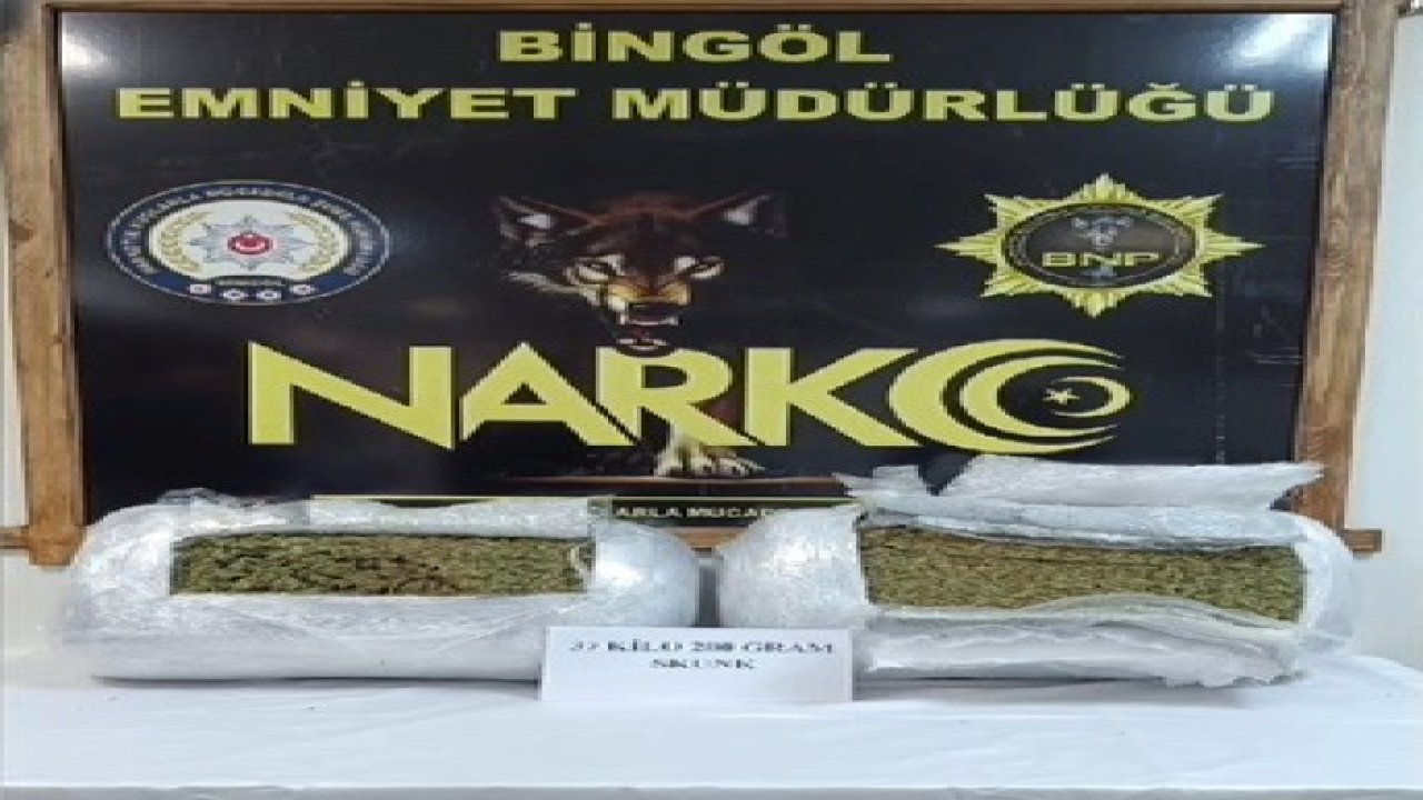 Bingöl Havalimanında valizler içerisinde uyuşturucu madde ele geçirildi