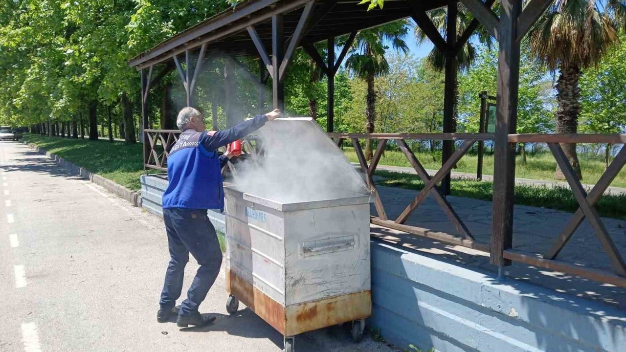 Mangal közü yangına sebep oldu