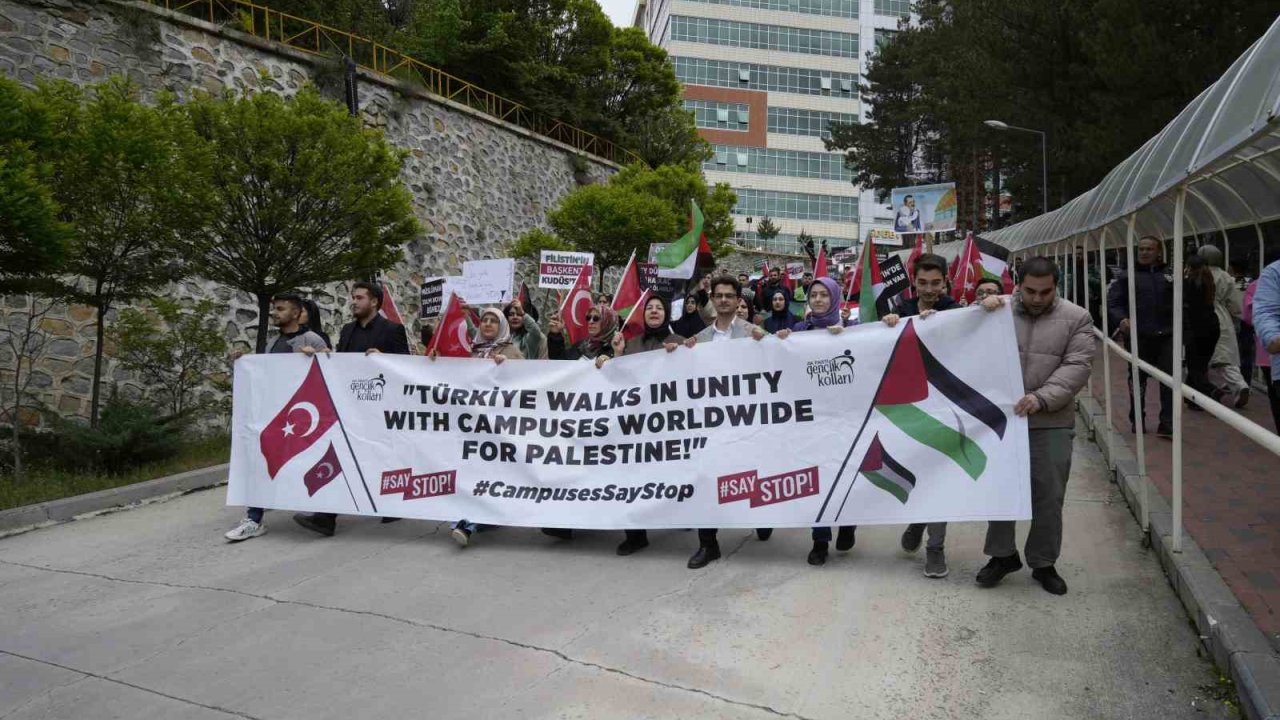 Gümüşhane’den Filistin’e destek yürüyüşü