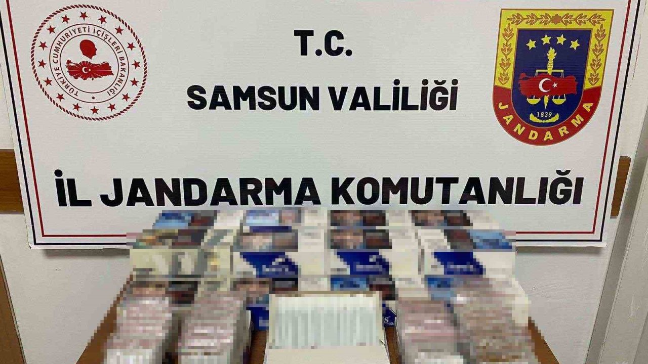 Jandarma ekiplerince bandrolsüz makaron ele geçirdi