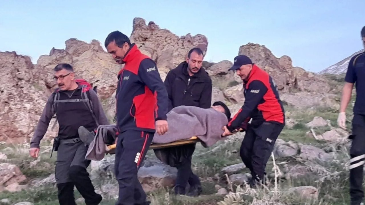 Hasandağı’nda yaralanıp mahsur kalan Kıbrıs Gazisini AFAD ve UMKE kurtardı