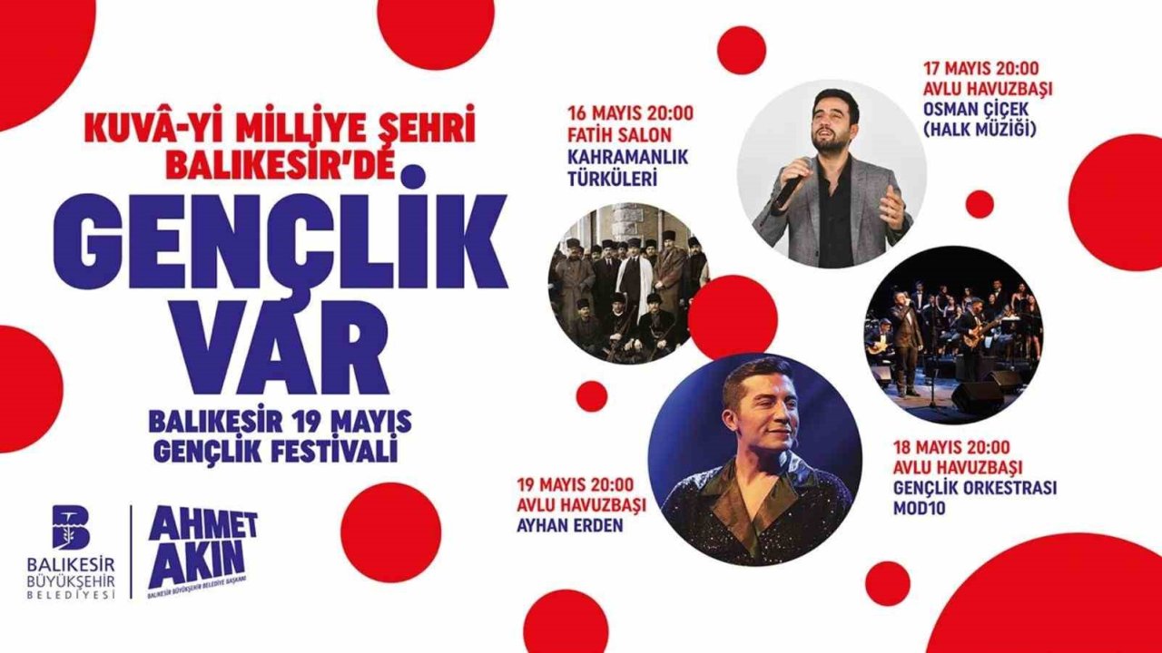 Balıkesir’de Gençlik Festivali fırtınası esecek