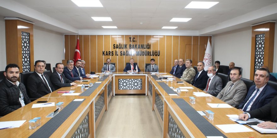 Kars'ta Bağımlılıkla Mücadele Toplantısı.