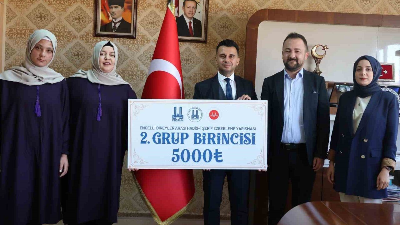 Erzurum’da ‘Engelli bireyler arası Hadis-i Şerif ezberleme yarışması’