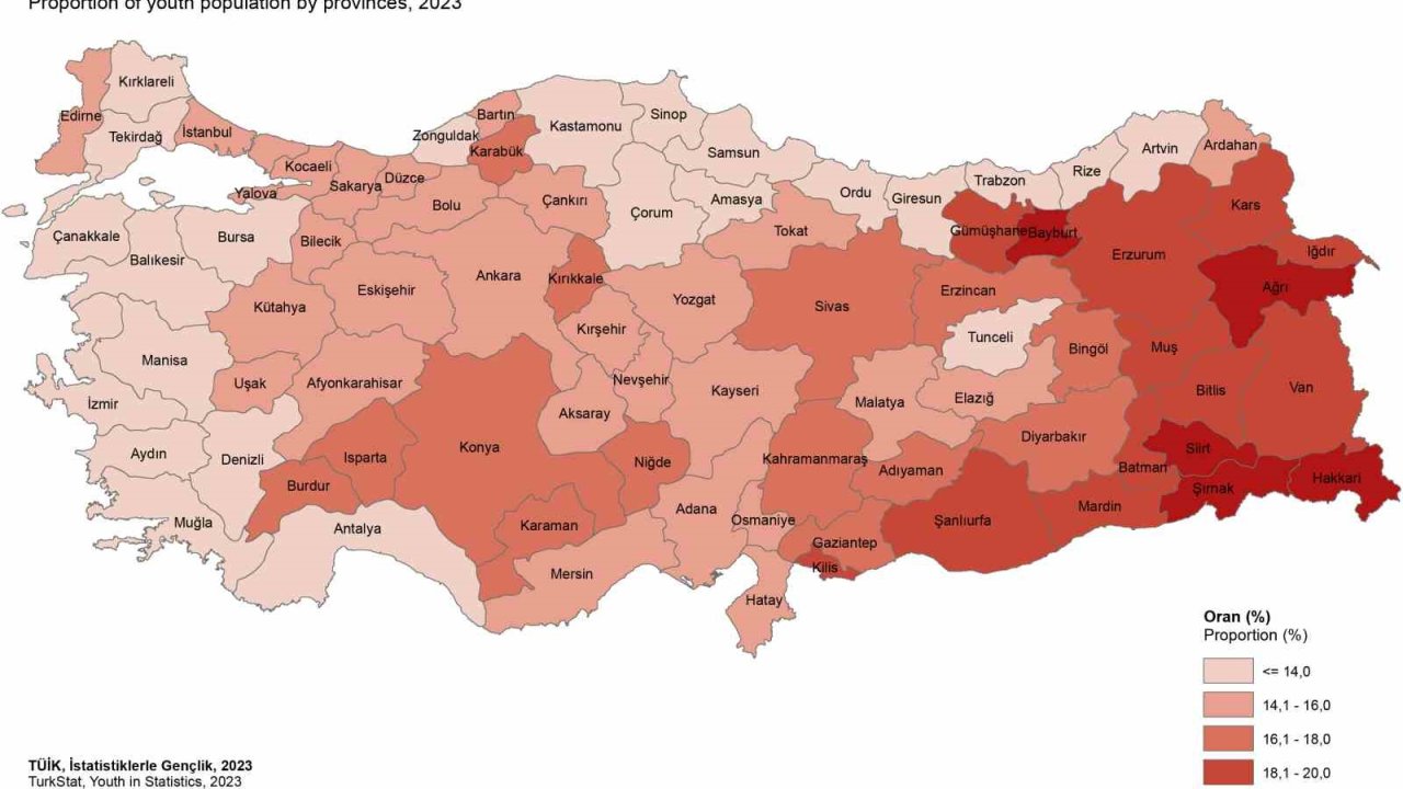 Gümüşhane genç nüfus ortalamasında Doğu Karadeniz illerini geride bıraktı