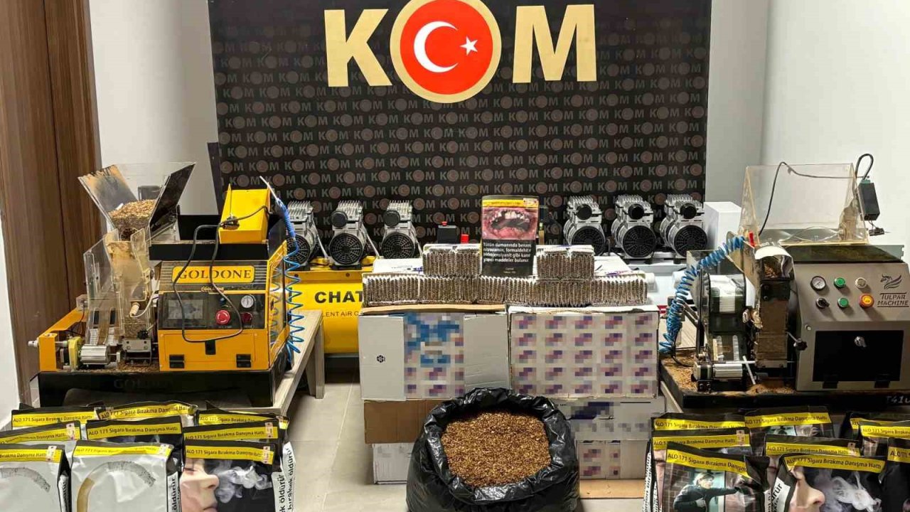 Tekirdağ’da kaçak sigara operasyonu