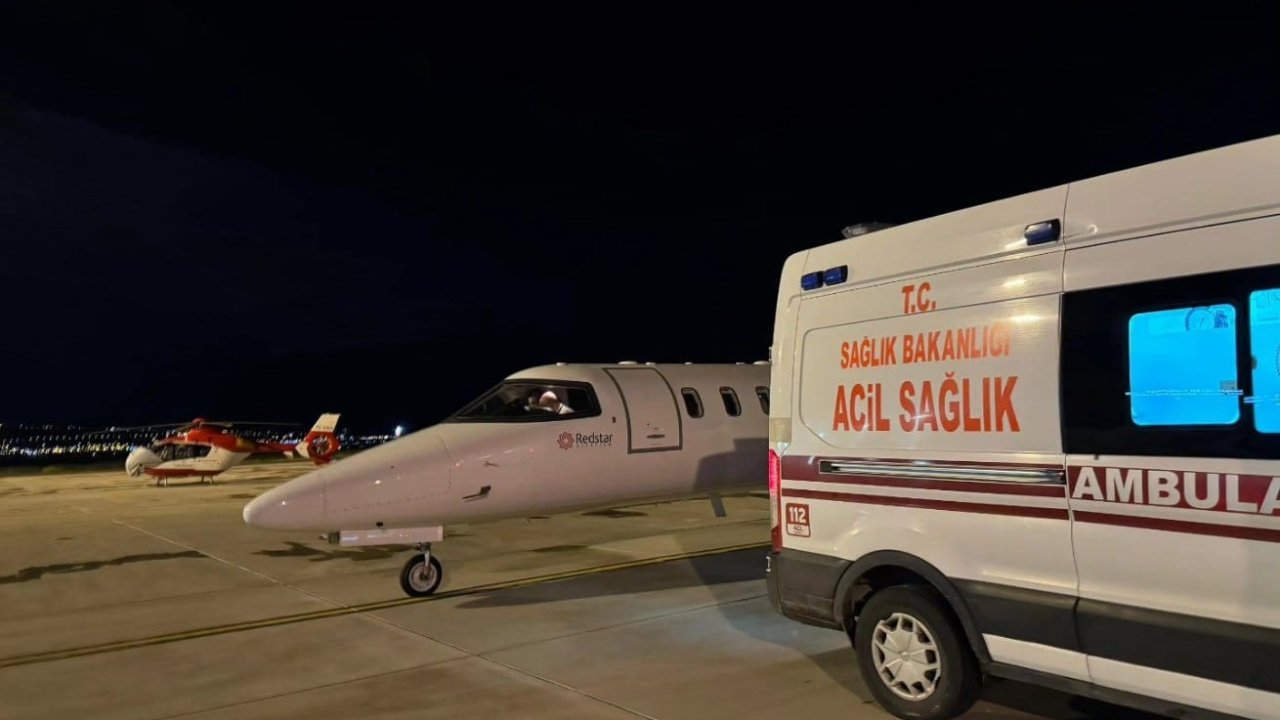 Van’da 6 yaşındaki çocuk hasta için ambulans uçak havalandı