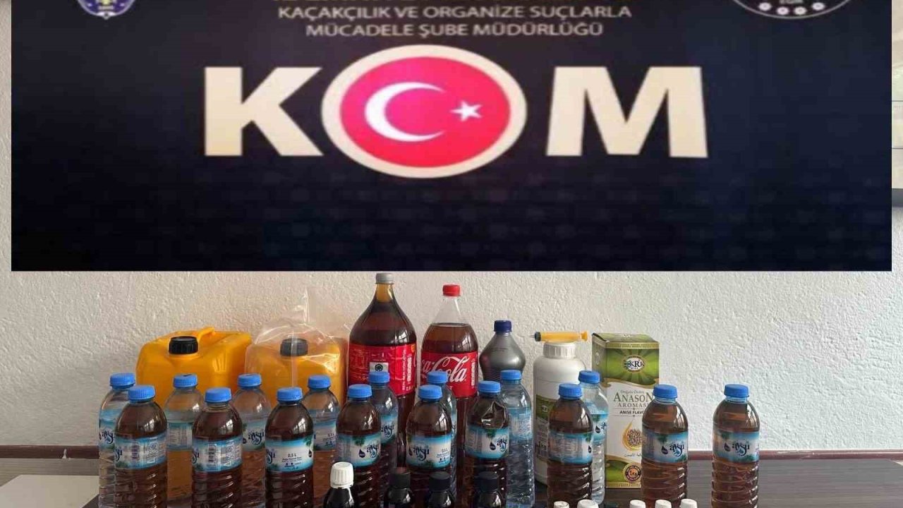 Polisten kaçak alkol operasyonu