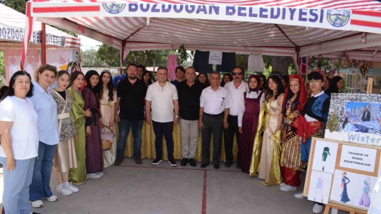 Bozdoğan İsmet Sezgin Mesleki ve Teknik Anadolu Lisesi Yıl Sonu Sergisi açıldı