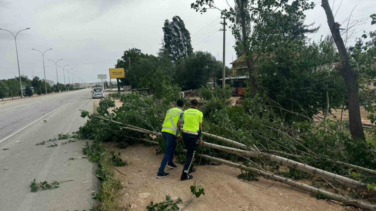 Afyonkarahisar’da kötü hava şartları hayatı olumsuz etkiledi