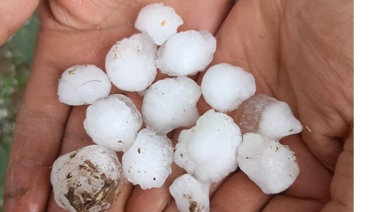 Yunak ve Çeltik’te dolu yağışı etkili oldu