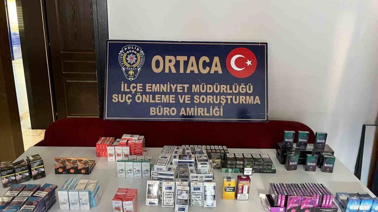 Ortaca’da bandrolsüz sigara ele geçirildi