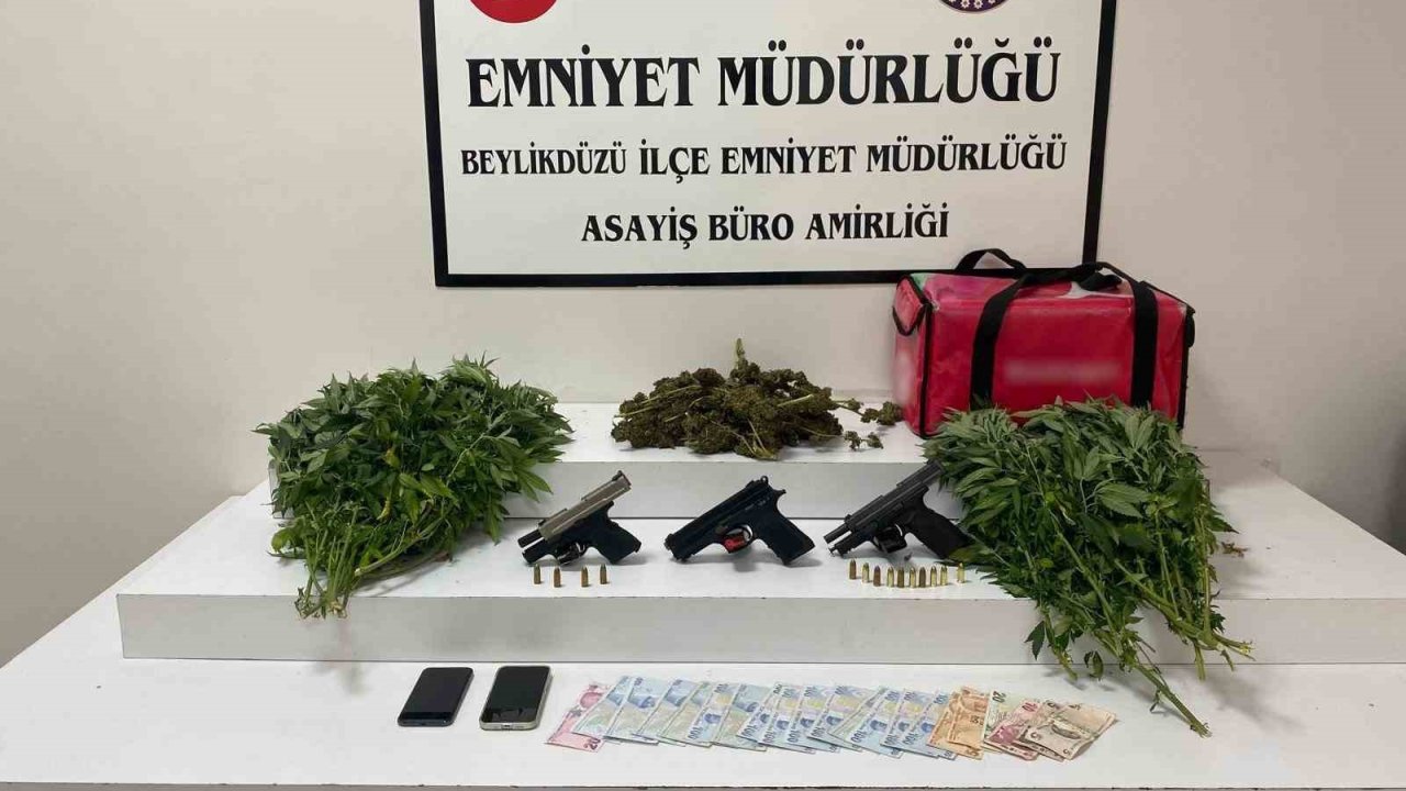 Beylikdüzü’nde kavga esnasında silahla ateş açan şüphelinin evinden uyuşturucu çıktı