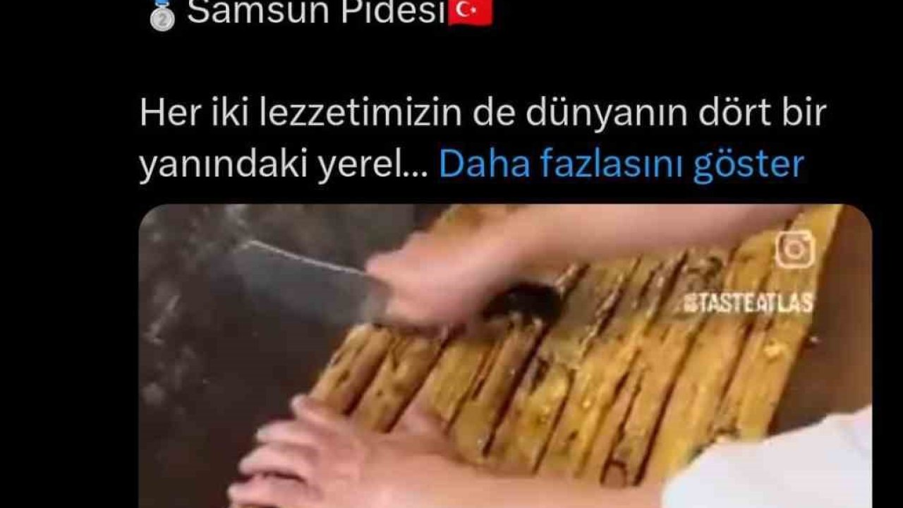 Dünyanın en iyi ilk iki ekmeği Samsun’dan