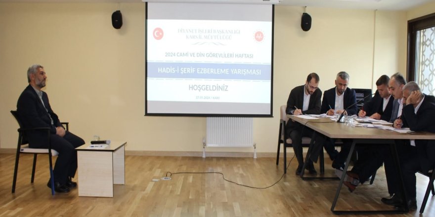 Kars’ta Hadis-i Şerif Ezberleme Yarışması İl Finali Gerçekleştirildi