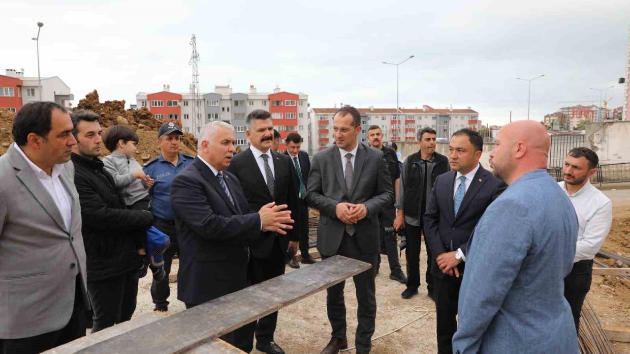 Akçaabat İlçe Emniyet Müdürlüğü binası inşaatı sürüyor