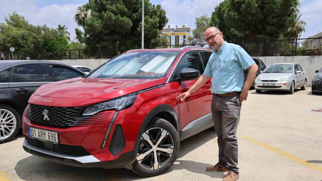 Sıfır kilometre aldığı Peugeot jip boyalı çıktı