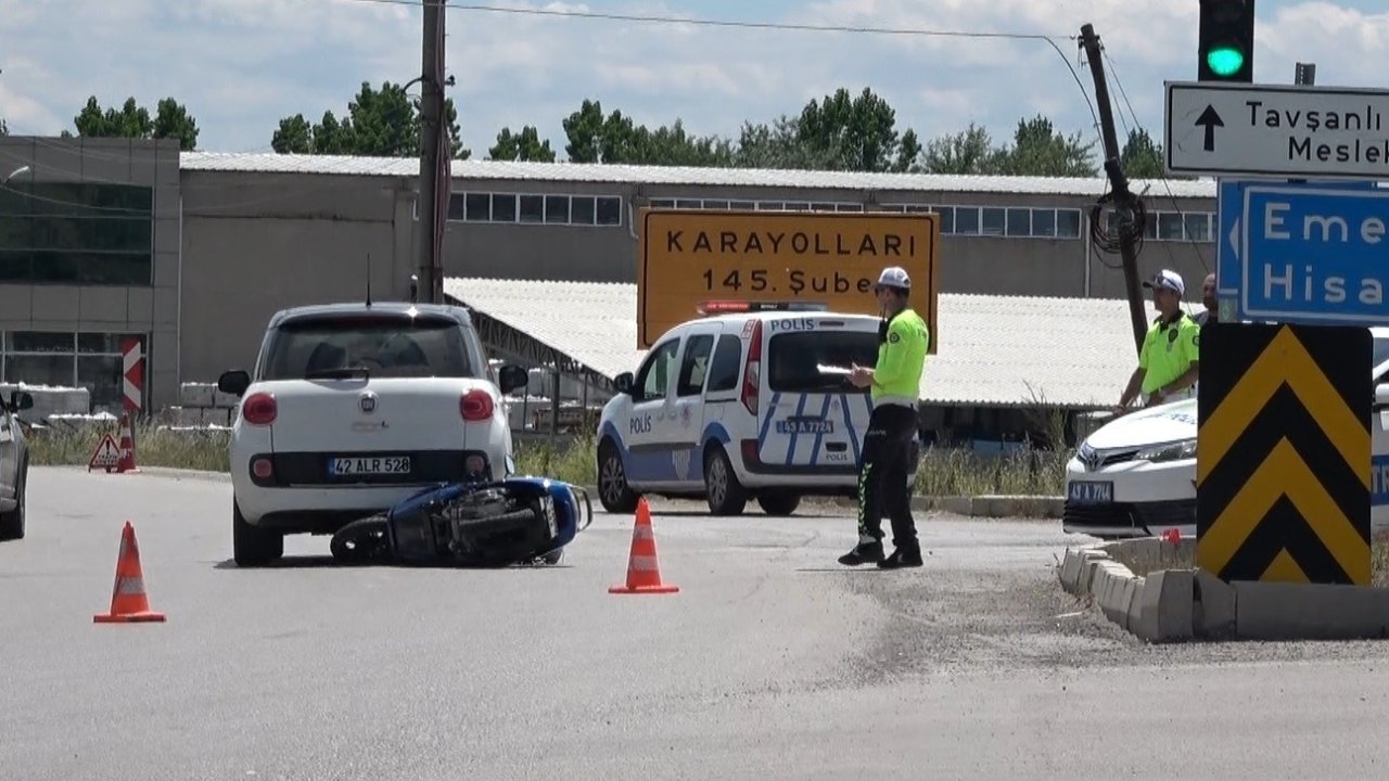 Tavşanlı’da trafik kazası: 1 yaralı