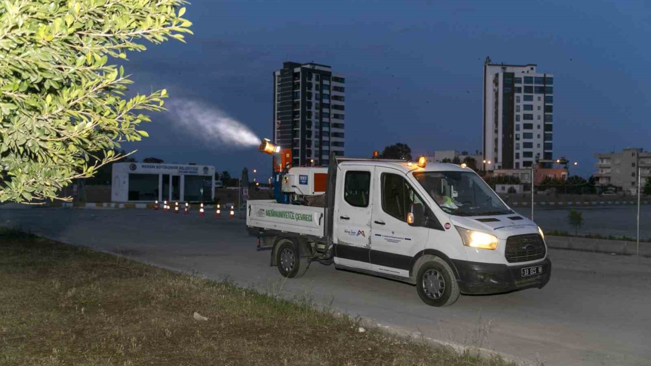 Mersin’de haşere ve larva gündüz, uçkun ilaçlaması ise gece yapılıyor