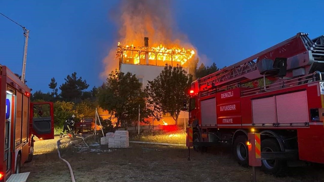 Denizli’de 2 katlı binada çıkan yangında bir kişi hayatını kaybetti