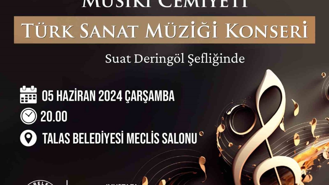 Talas Musiki Cemiyeti’nden sanat müziği konseri