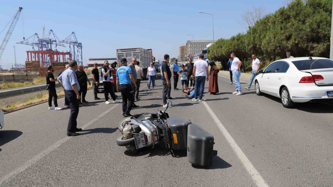 Tekirdağ’da motosiklet kazası: 2 yaralı