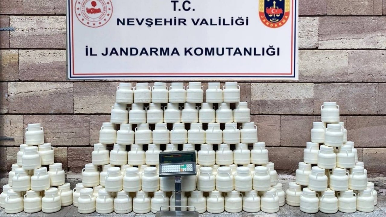 Nevşehir’de içeriği değiştirilmiş 492 kilo peynir yakalandı