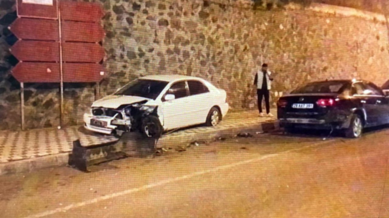 Gümüşhane’de zincirleme trafik kazası: 4 yaralı