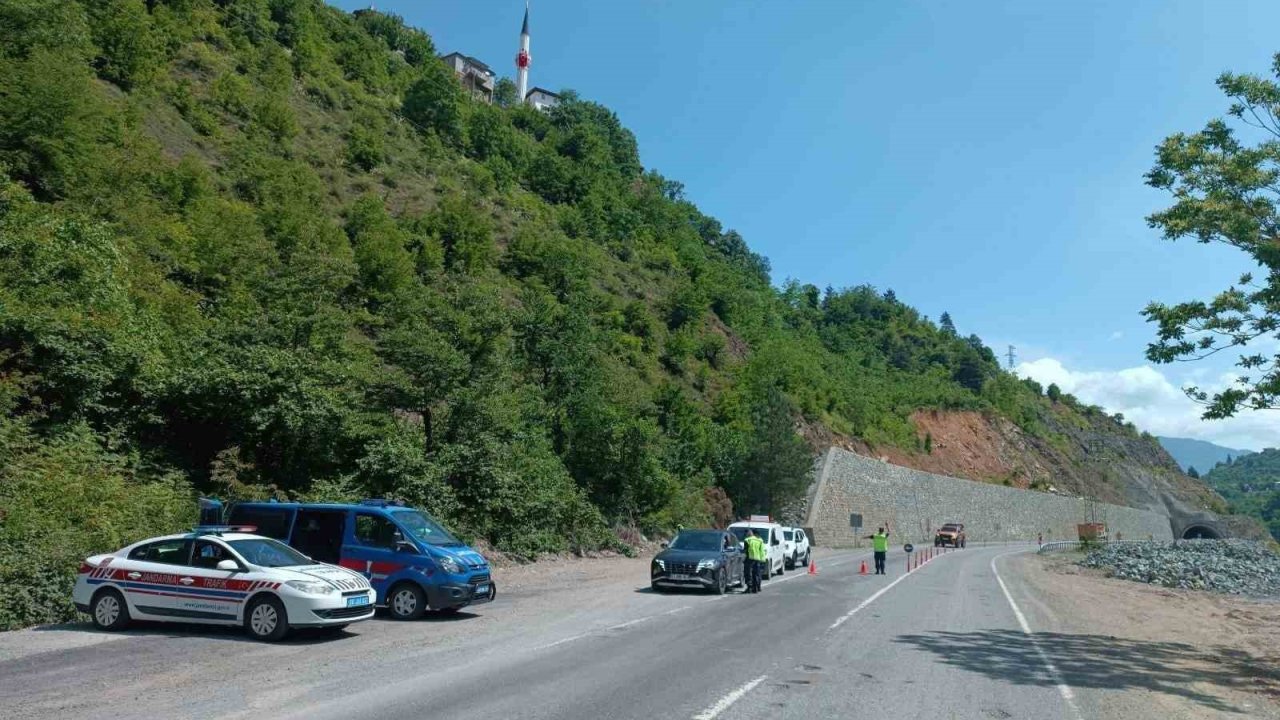 Artvin’de geçen ay 45 sürücü ve 118 araç trafikten men edildi