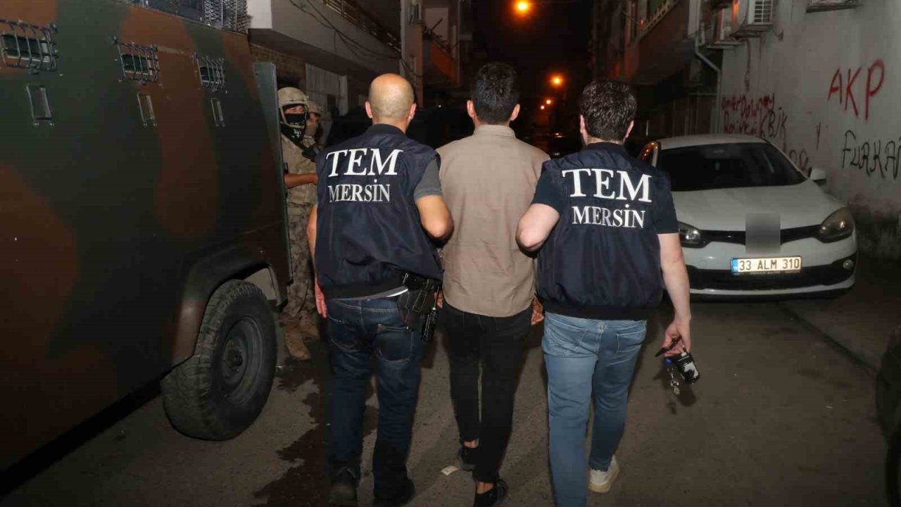 Mersin’de terör operasyonu: 12 gözaltı