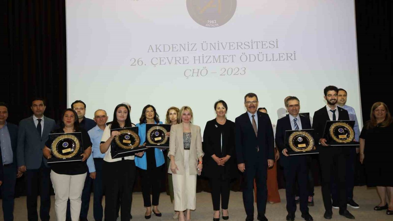 Akdeniz Üniversitesi Çevre Hizmet Ödülleri 26’ncı kez sahiplerini buldu