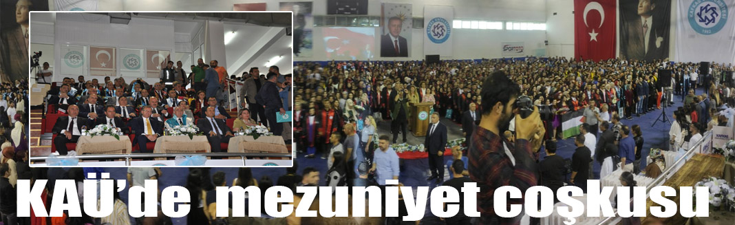 Kafkas Üniversitesinde mezuniyet coşkusu yaşandı