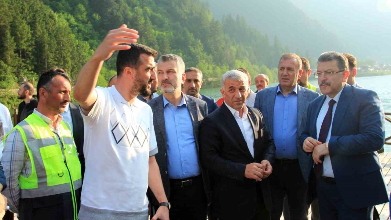 Turizm sezonu öncesi Uzungöl’deki eksikleri yerinde gördüler