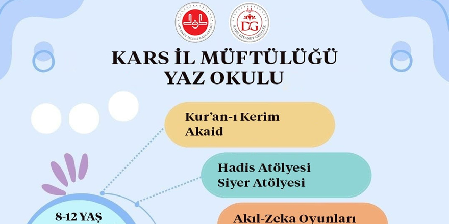 Kars İl Müftülüğü'nün yaz okulu başlıyor