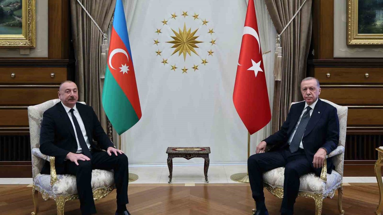 Cumhurbaşkanı Erdoğan, Azerbaycan Cumhurbaşkanı Aliyev ile görüştü