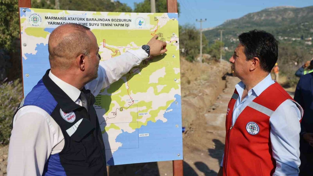 Başkan Aras: “Bozburun projesinde ilk suyu Turunç’a verdik”