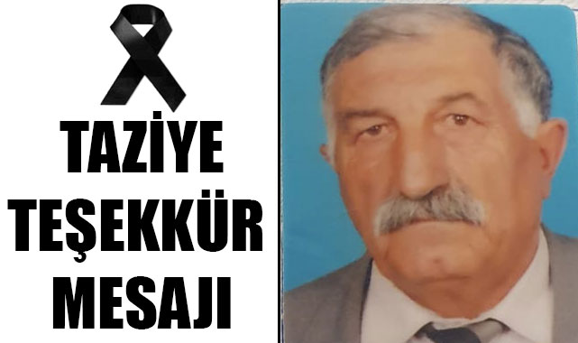 Alibeyoğlu ailesinden taziye teşekkür mesajı