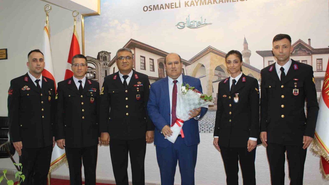 Kaymakam Ünal Jandarma teşkilatını kabul etti