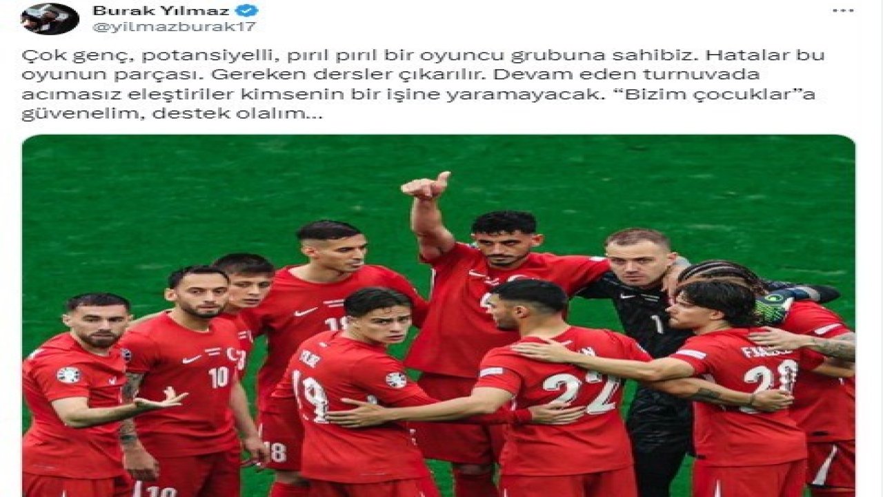 Burak Yılmaz’dan milli takıma destek