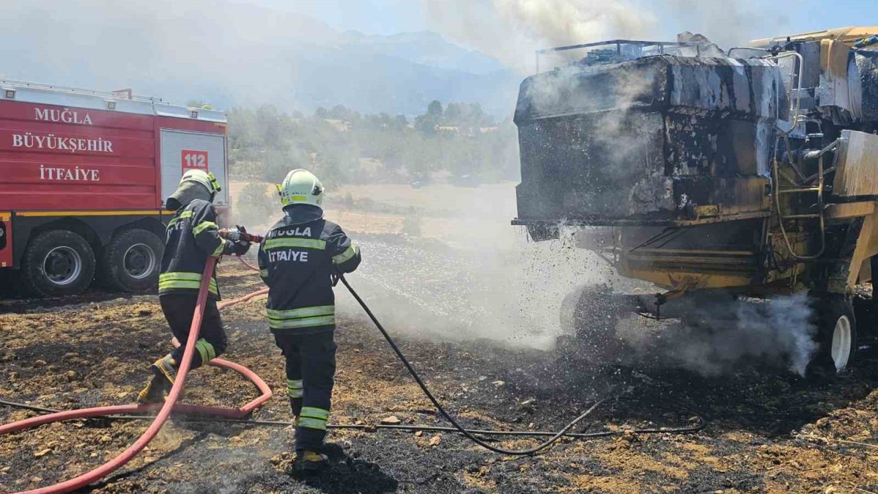 Seydikemer’de Biçerdöver yangını