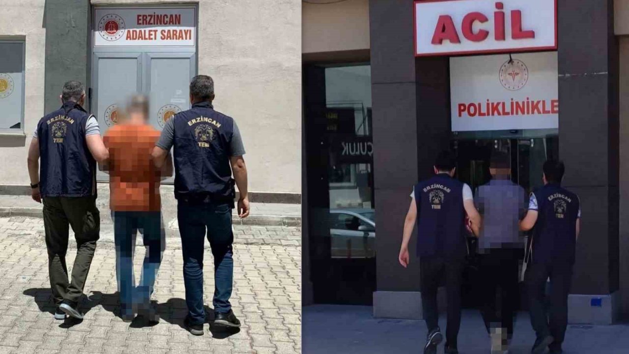 Erzincan’da FETÖ/PDY silahlı terör örgütü kapsamında aranan 2 şahıs yakalandı