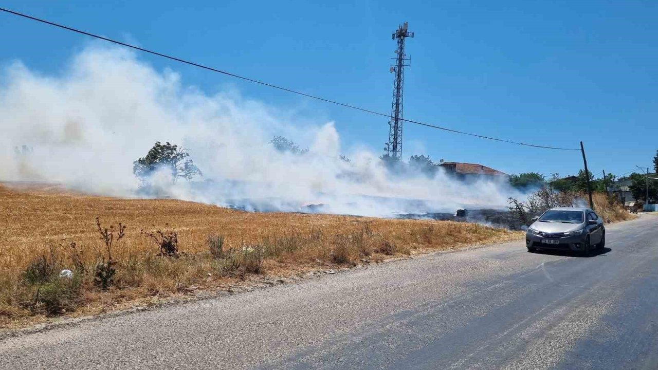 Bursa’da örtü yangını