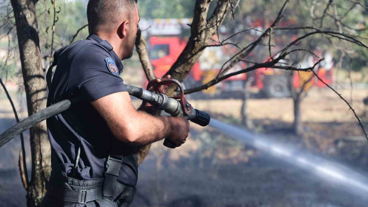 Elazığ’da örtü ve bahçe yangını