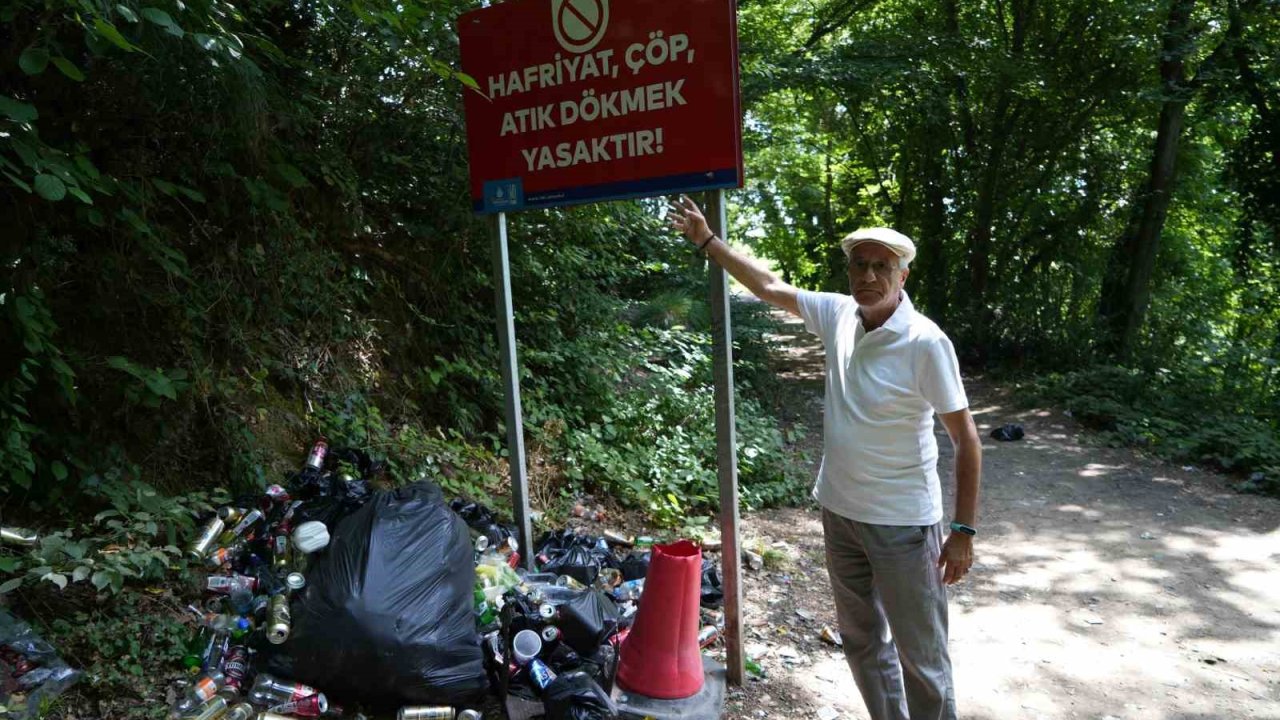 Sarıyer ormanları ve sahilleri çöplüğe döndü