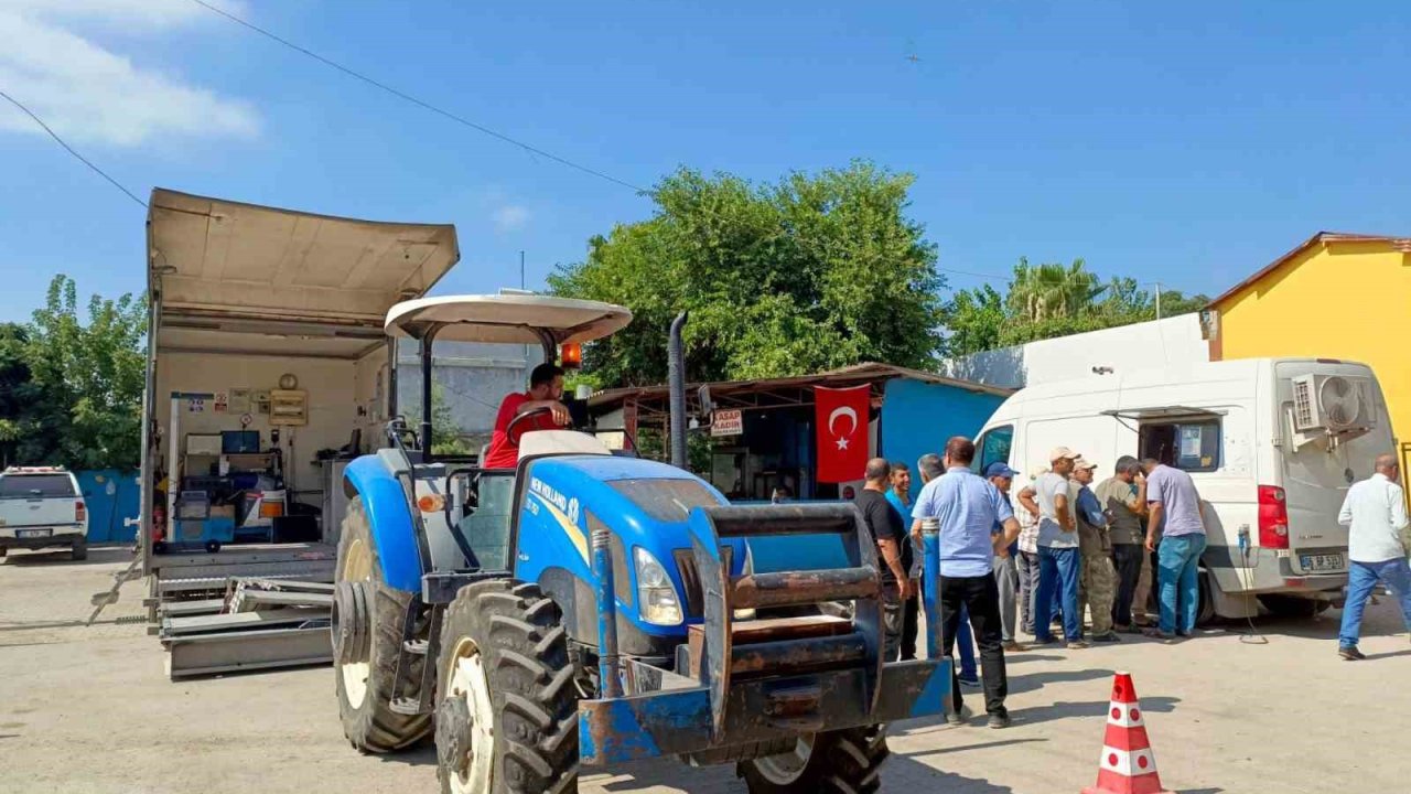 Yüreğirli çiftçilere traktör muayene kolaylığı