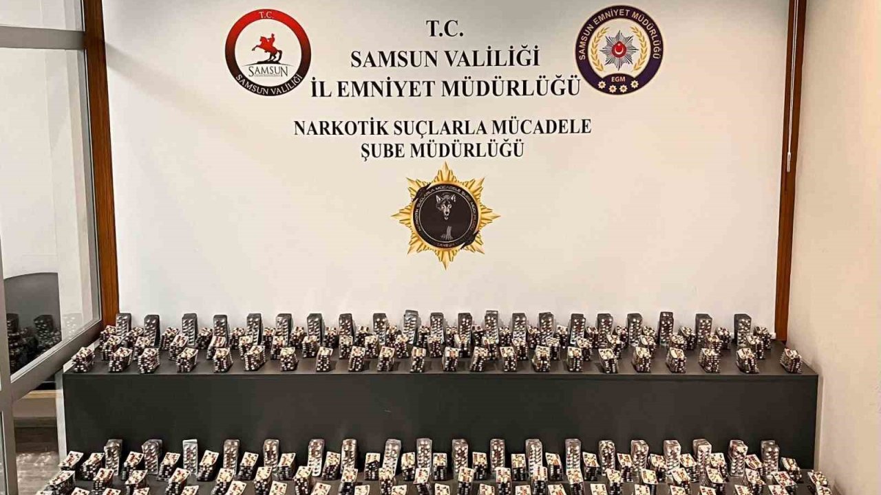 Samsun’da 19 bin 558 adet sentetik ecza ele geçirildi: 3 gözaltı