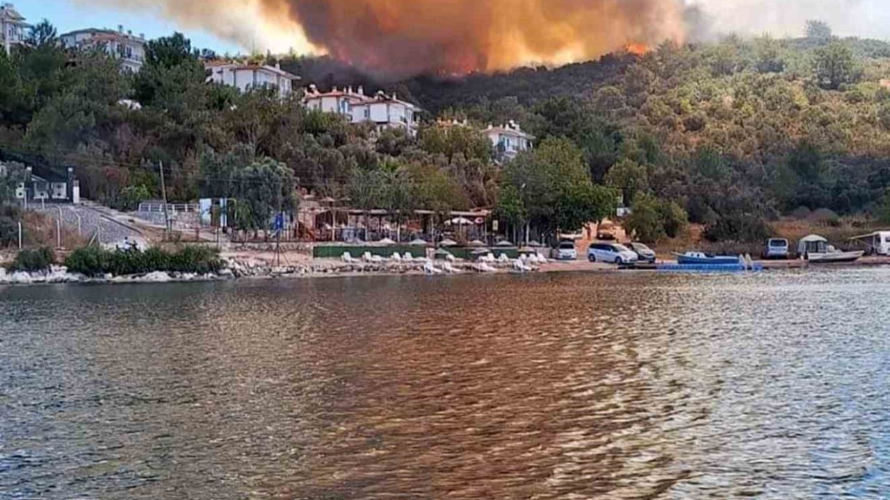 Milas’ta alevlerin önü kesildi