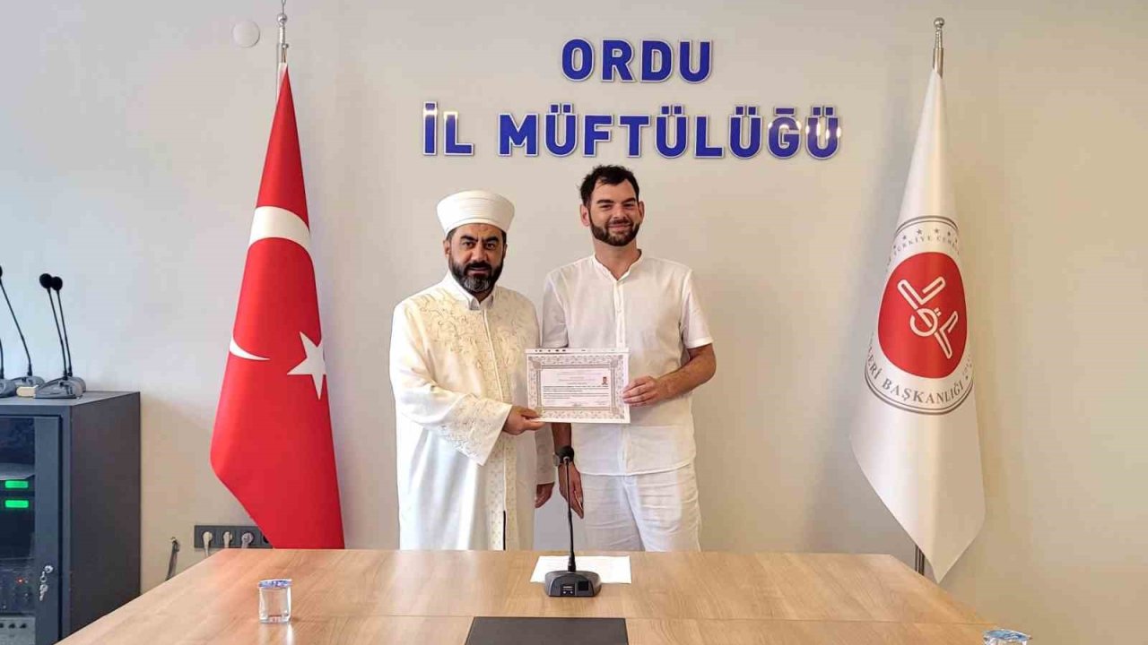 Alman vatandaşı, Ordu’da Müslüman oldu